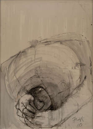 
	
		Dame Elisabeth Frink RA, 
		British 1930-1998 - 
		 
		Birdman, 1960; 
		 
		watercolour...