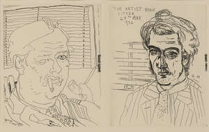 
	
		Barry Flanagan OBE RA,
		British 1941-2009-
		 
		George Melly and the Artist By His...