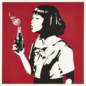 
	
		Hutch, 
		British Contemporary- 
		 
		Molotov (red); 
		 
		screenprint in colours...