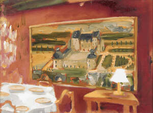 
	
		Stephen Farthing RA, 
		British b.1950- 
		 
		Chateaux 3#, 1988; 
		 
		oil on canvas,...