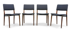 
	
		Eugenio Gerli (Italian 1923-2013), a set of four model 'S83' chairs for Tecno, 
		