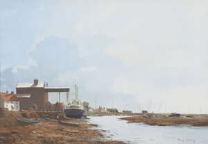 
	
		Roy Perry RI, 
		British 1935-1993 - 
		 
		Wells, North Norfolk; 
		 
		watercolour...