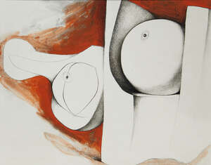 
	
		Bernard Meadows, 
		British 1915-2005- 
		 
		The Watchers, 1979; 
		 
		Gelatin silver...