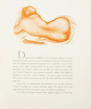 
	
		Astrides Maillol, 
		French 1861-1944- 
		 
		Les Maistres du Dessin Maillol presente...