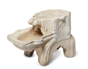 A Fatimid marble Kilga, Egypt, circa 11th century, of typical form, the octagonal superstructure...