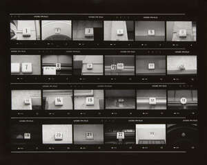 
	
		Ceal Floyer, 
		British b.1968- 
		 
		Contact Print 1-24, 1998; 
		 
		contact print on...