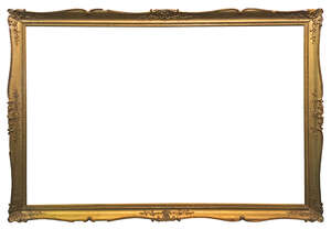 
	
		A Pair of English Gilded Composition Swept Glazed Watercolour Frames, late 19th/early...