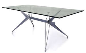 
	
		Studio Archirivolto for Fasem, 
		 
		Dining table, circa 1980s, 
		Anodised...