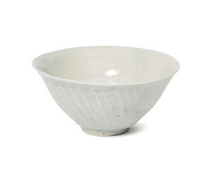 
	
		Bernard Leach (1887-1979), a fluted bowl 
		c. 1960, impressed personal and pottery seal...