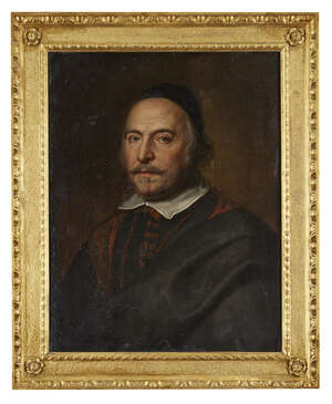 Flemish School, 
17th century- 
 
Portrait of a gentleman, quarter-length turned to the left in...