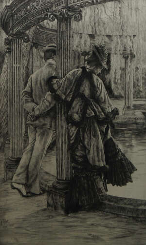 
	
		James Jacques Tissot RE, 
		French 1836-1902- 
		 
		Querelle d'amoreux [W. 18],...