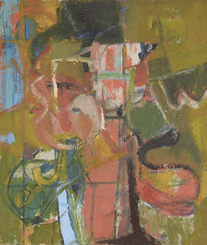 
	
		Eliza Bonham-Carter, 
		British b.1961- 
		Untitled; 
		oil on canvas, 53x45.5cm (ARR)...