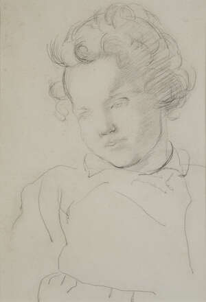 
	
		Frank Dobson RA, 
		British 1886-1963 - 
		 
		Portrait of a young girl, c.1925; 
		 
		