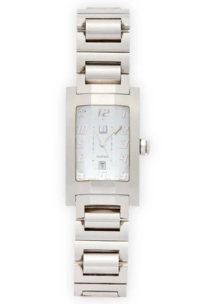 Dunhill. A stainless steel automatic calendar bracelet watch with box and papersFacet, DC9010M,...