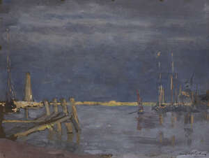 
	
		Bernard Sickert, 
		British/German 1862-1932 - 
		 
		Approaching Storm, Rye Harbour;...
