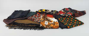 
	
		A collection of approx 28 various scarves, including Yves Saint Laurent (a lot)

	

