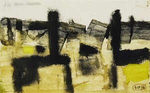 Roy Turner Durrant, 
British 1925-1999- 
 
Houses: Shepperton; 
 
mixed technique watercolour,...