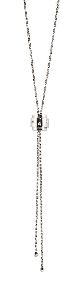 
	
		A diamond pendant necklace, by Piaget, the single chain fastened and adjusted with a...