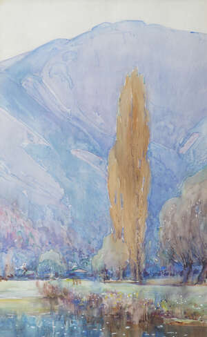 
	
		Alfred John Billinghurst RBA, British 1880-1963- Autumn Landscape; watercolour, signed in...