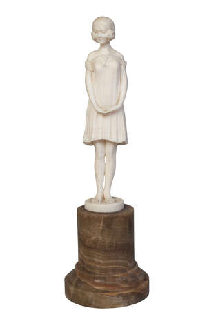 
	
		Dimitri Chiparus (1886-1947), a carved ivory figure
		Innocence, c. 1930, signed D....