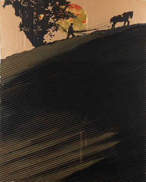 
	
		Colin Self, 
		British b.1941 - 
		&nbsp;
		The Ploughman - Dig my Earth, 2004; 
		&nbsp;
		ink,...