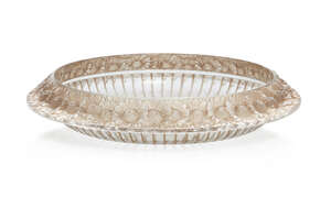 
	
		René Lalique (1860-1945), a clear and frosted and sepia stained bowl
		'Marguerites',...