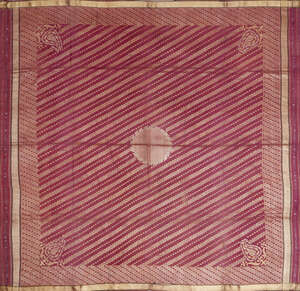 
	
		RTO A Rumal (woman's shawl or cover), India, Benares, 19th century, silk woven with metal...