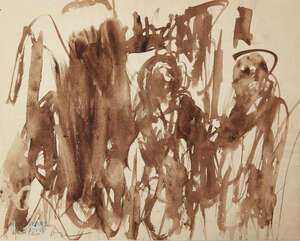 
	
		Erich Kahn, 
		German/British 1904-1980- 
		Figurative studies, c.1950; 
		ink on paper,...