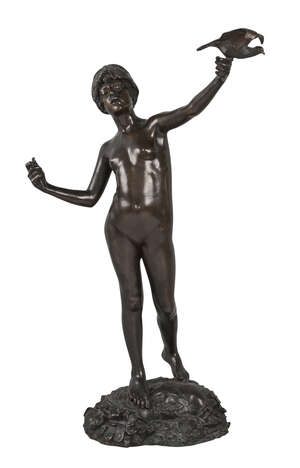 
	
		Edward Onslow Ford, British, 1852-1901, a bronze entitled 'Peace', late 19th century,...