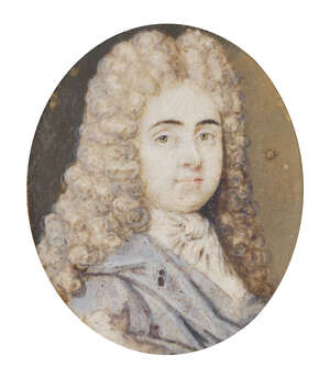 
	
		British School, early 18th century- A portrait miniature depicting a gentleman,...