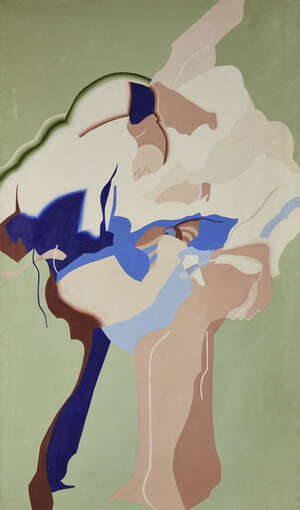 
	
		Rodney Gladwell, 
		British 1928-1979  
		&nbsp;
		Classic Dance, 1966; 
		&nbsp;
		oil on canvas,...