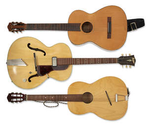 
	
		A 1965 Hofner Senator E1 Blond Archtop Semi-Acoustic Guitar, serial no. 13550, with a...
