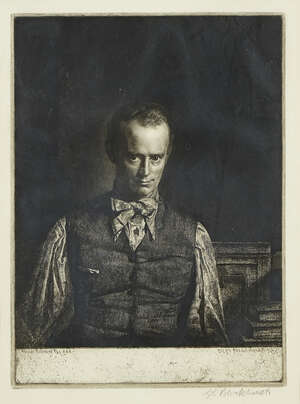 
	
		Gerald Leslie Brockhurst RA, 
		British 1890-1978- 
		 
		Henry Rushbury, No. 2, 1930...