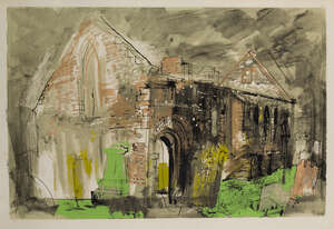
	
		John Piper CH,
		British 1903-1992-
		 
		Whithorn Priory [Levinson 248], 1975;
		 
		