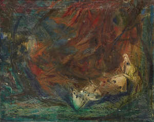 
	
		Thelma Hulbert, 
		British 1913-1995-
		 
		Untitled;
		 
		oil on canvas, signed,...