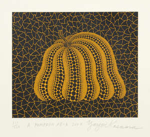 
	
		Yayoi Kusama,
		Japanese b.1929;
		 
		A Pumpkin YB-A [Kusama 325], 2004;
		 
		screenprint...
