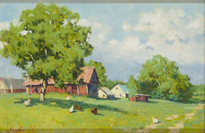 
	
		Evgeni Gololobov,
		Russian b.1981-
		
		 
		Landscape;
		
		 
		oil on canvas,...