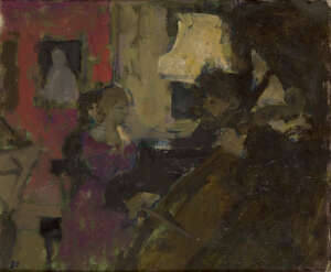 
	
		Bernard Dunstan RA, 
		British 1920-2017- 
		 
		The Piano Quartet, 1986; 
		 
		oil on...