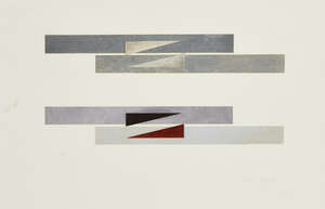 
	
		John Loker,
		British b. 1938-
		
		Untitled, 1970;
		 
		collage, signed and dated Aug...