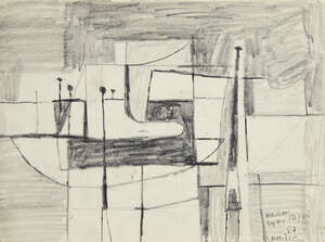
	
		Henry Cliffe, 
		British 1919-1983- 
		Lyme Regis, 1952; 
		pencil, signed, titled and...