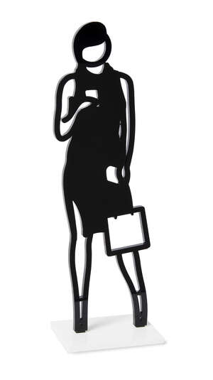 
	
		Julian Opie, 
		British b.1958- 
		 
		Telephone, 2019; 
		 
		laser cut acrylic...