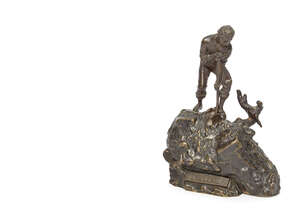 
	
		Carl Kauba (1865-1922), a patinated and gilt-bronze 'erotic' group, in two parts
		Early...