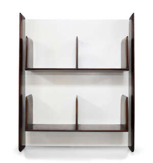 
	
		Manner of Gio Ponti, 
		 
		Floating wall shelves, second half 20th century, 
		