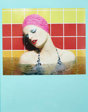 
	
		Miles Aldridge, 
		British b.1964-
		 
		Bather #3, 2015;
		 
		photolithograph with...