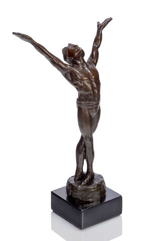 
	
		Enzo Plazzotta (1921-1981), a bronze figure of the Ballet Dancer Ivan Nagy  
		Vertical,...
