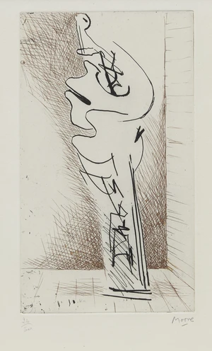 Henry Moore OM CH FBA,&nbsp;British 1898-1986,&nbsp;Turning Figure No. 1, 1971;&nbsp;etching on wove,&nbsp;signed and...