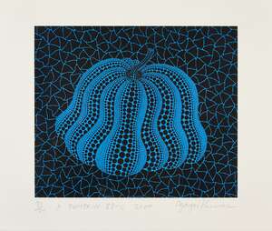 
	
		Yayoi Kusama, 
		Japanese b.1929- 
		 
		A Pumpkin BB-C [Kusama 329], 2004; 
		 
		