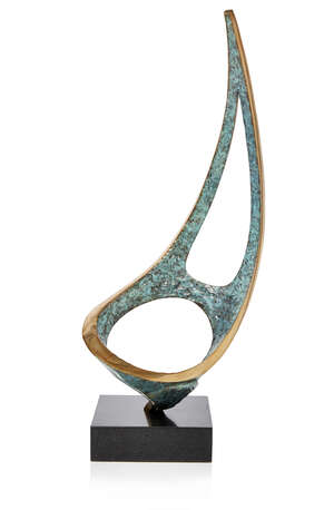 
	
		Duncan MacGregor, 
		British b.1961- 
		 
		Free Spirits; 
		bronze with a green...