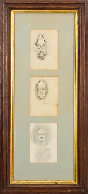 Phil May, British 1864-1903- Sketches from Scott’s Restaurant, Mayfair; pencil, pen and...