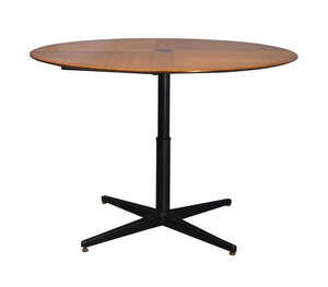 
	
		Osvaldo Borsani (Italian 1911-1985), a model 'T41' teak dining table for Tecno,
		